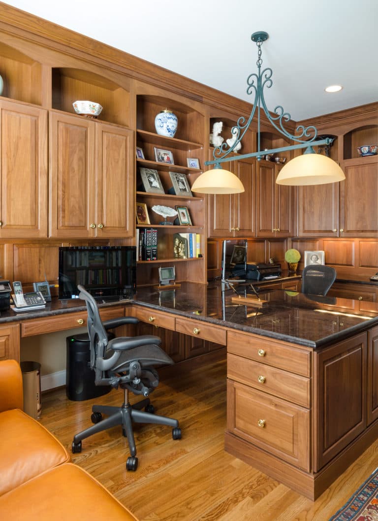 Custom Walnut Office Library