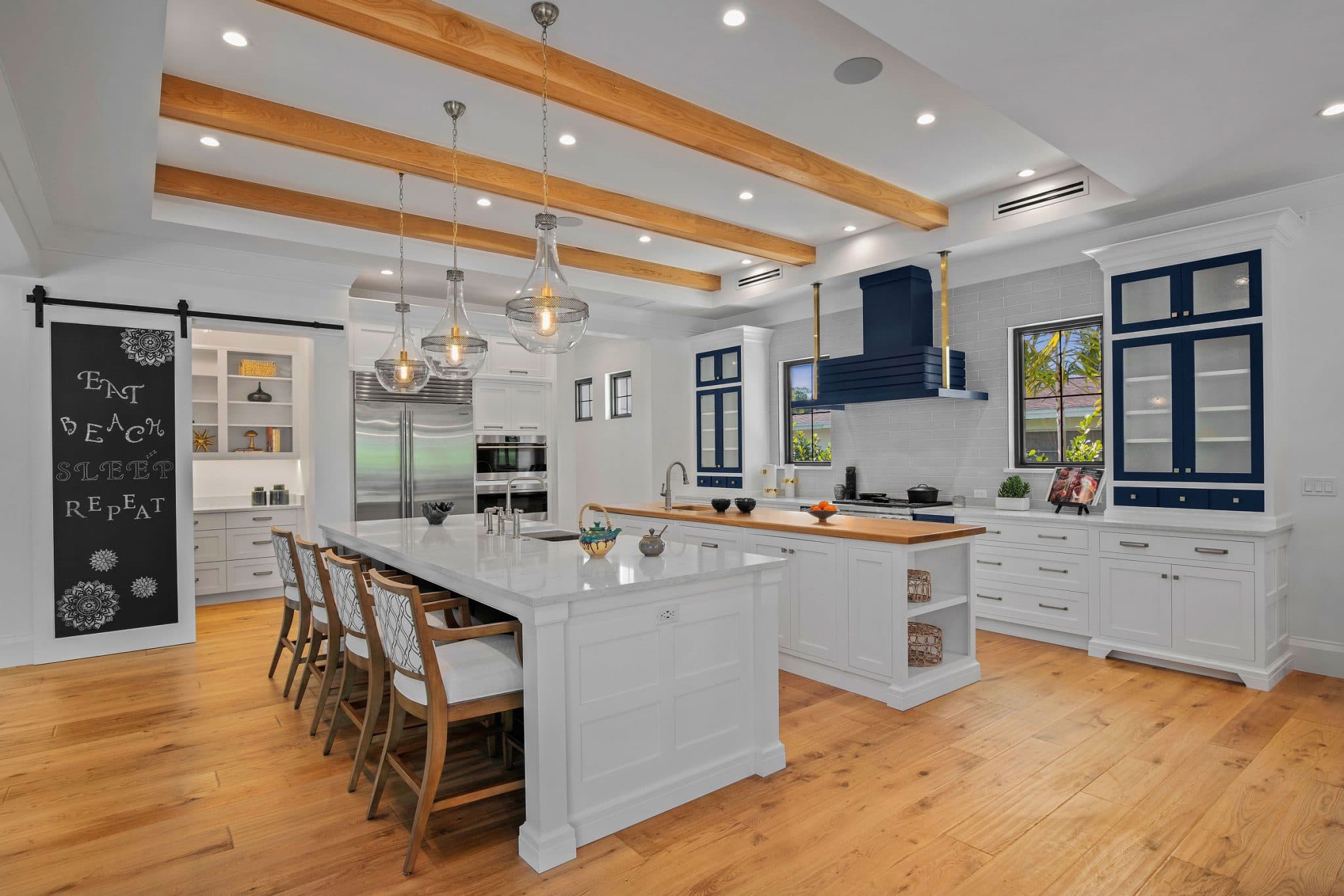 Navy White Kitchen