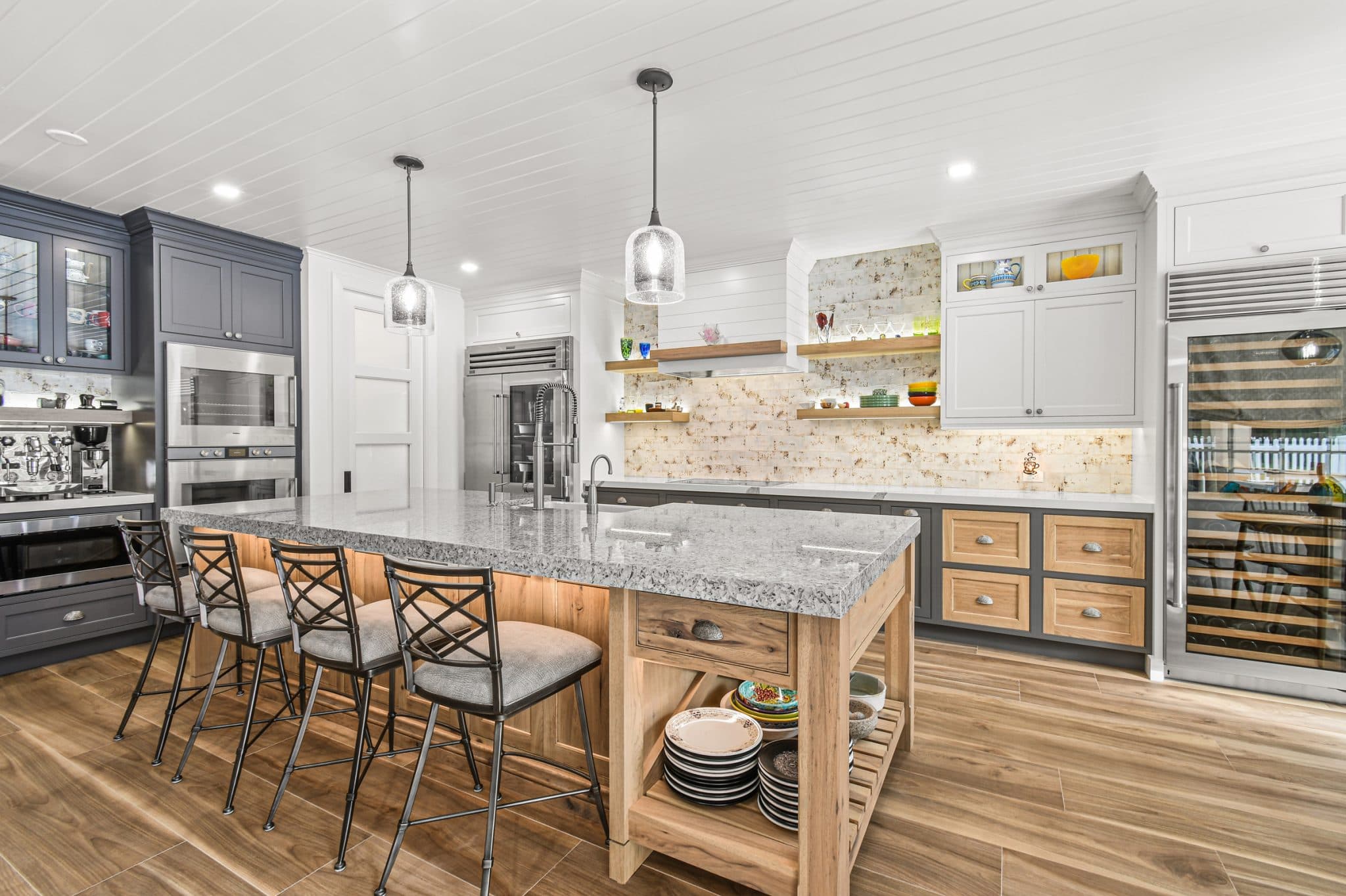Rustic Hickory Gray Kitchen