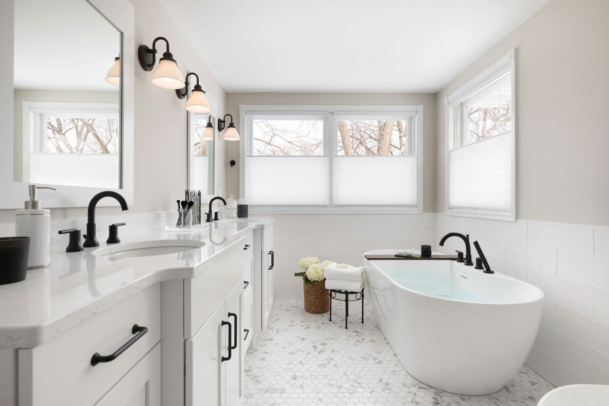 Spacious White Master Bathroom 2