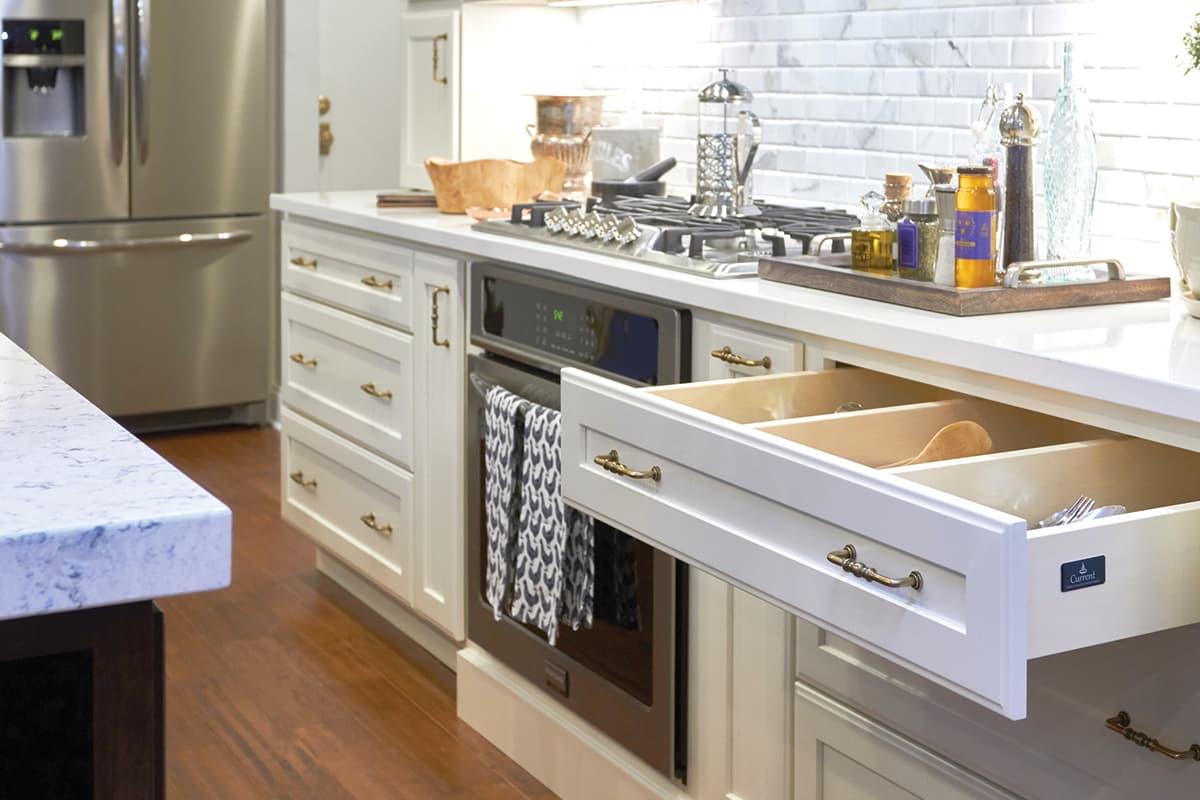 Wood Drawer Divides cabinet storage solution